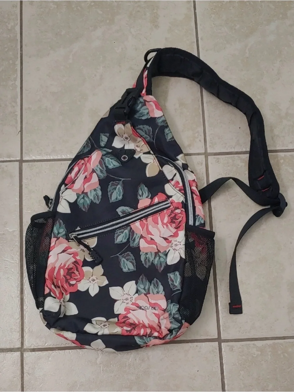 Mosiso - floral sling backpack